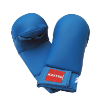 kaiten rode en blauwe vuistbeschermers, per set.