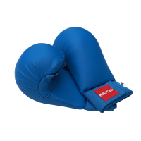 kaiten rode en blauwe vuistbeschermers, per set.