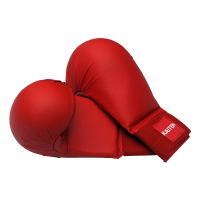 kaiten rode en blauwe vuistbeschermers, per set.