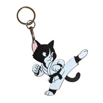 Karate kat sleutelhanger