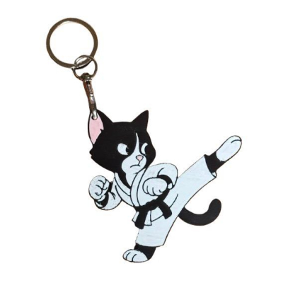 Karate kat sleutelhanger Karate kat sleutelhanger